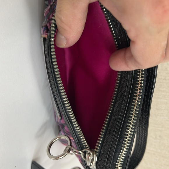 NWT COACH POPPY TARTAN WRISTLET/SMALL PURSE CLUTCH - Picture 8 of 9